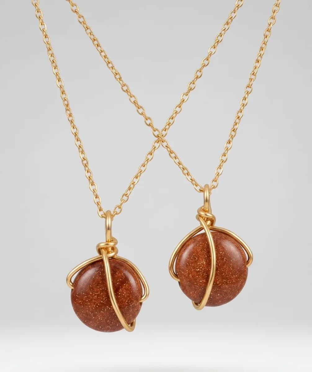 Cadena lluvia de oro (Piedra natural)
